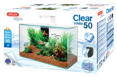 ZOLUX Aquarium Clear Kit Zwart 50×25×38 cm – 32 liter
