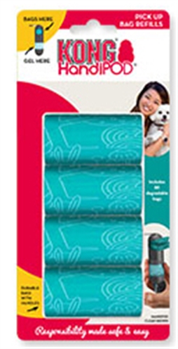 KONG Poepzakjes Navulling Handipod 4 rollen – Biologisch Afbreekbaar
