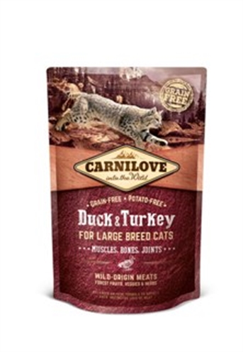 CARNILOVE Katzenfutter DUCK/Turkey Large Breed 2 kg - getreidefrei
