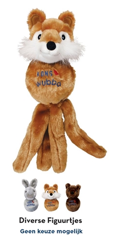 KONG Wubba Friends Assorti honden speelgoed 10×11×51 cm – knuffelvriendje