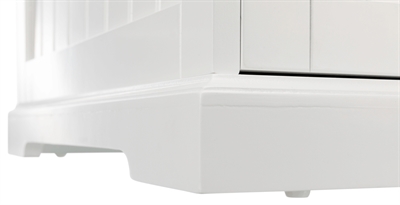 TRIXIE Bench Home Kennel kamerbench incl. schapenvachtmat - Wit - 73x53x53 cm