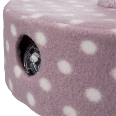 TRIXIE Krabpaal Fleece Lila 26×26×47 cm – Compact voor Kittens
