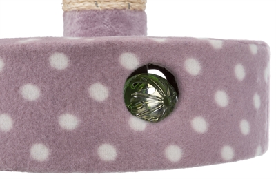 TRIXIE Krabpaal Fleece Lila 26×26×47 cm – Compact voor Kittens