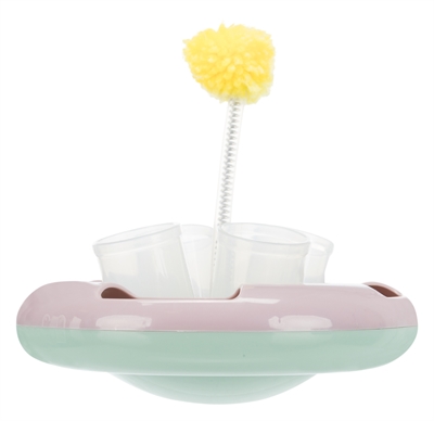 TRIXIE Junior Snack & Play kattenspeelgoed 18×18 cm – lila/mintgroen