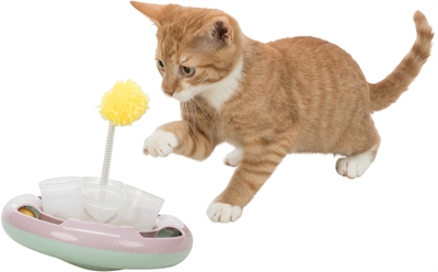 TRIXIE Junior Snack & Play kattenspeelgoed 18×18 cm – lila/mintgroen