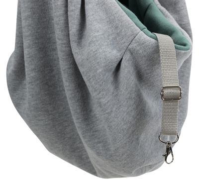 TRIXIE Hondentas Buikdrager Lichtgrijs/Mintgroen 60×22×20 cm