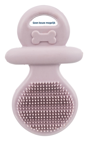 TRIXIE Pupspeen Junior kauwspeelgoed natuurrubber | Masserende uitsteeksels - Assorti - 9 cm