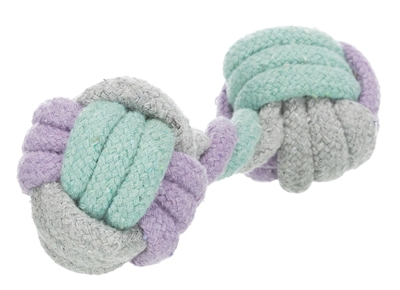 TRIXIE Speelhalter Junior Haltertouw - Zacht voor tanden, gebitsverzorgend | 15 cm