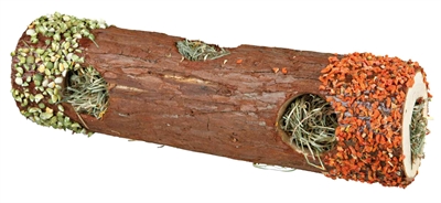 TRIXIE Tunnelbuis Knaagdieren 20×6,5 cm – Hooi en Hibiscusbloesem