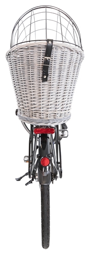 TRIXIE Fietsmand Bagagedrager Grijs 55×35×49 cm – Natuurlijk Riet