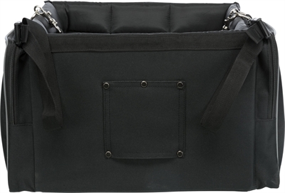 TRIXIE Fietsmand Nylon Zwart/Grijs 41×26×26 cm – Voor Honden