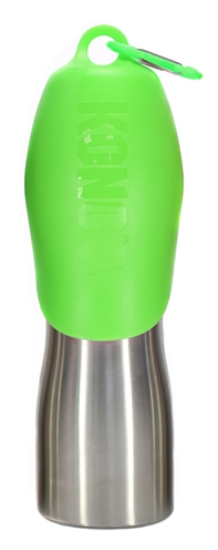 KONG H2O Drinkfles RVS Groen 740 ml – Handige drinkfles voor honden