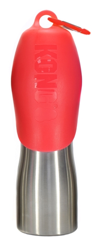 KONG H2O Drinkfles RVS Rood 740 ml – Drinkfles met Bakje