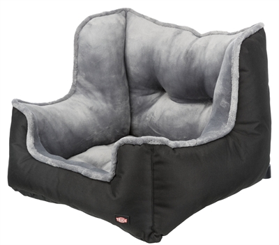 TRIXIE autostoel Zwart/Grijs 50×50×40 cm – veilig en comfortabel