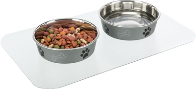 TRIXIE Platzdeckchen Vinyl Transparent 48×30 cm - Für Hunde und Katzen