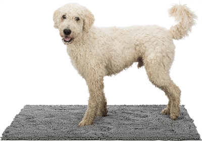 TRIXIE Schoonloopmat microvezels, hoge absorptie, waterdichte onderkant - Grijs - 60x50 cm