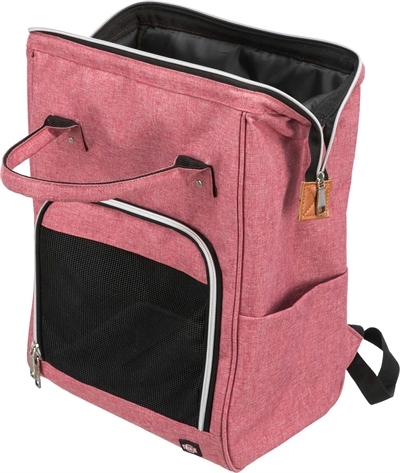 TRIXIE Hondentas Rugtas Ava Rood 42×32×22 cm – Tot 10 kg