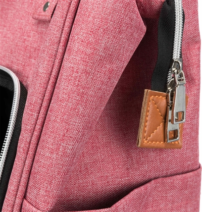 TRIXIE Hondentas Rugtas Ava Rood 42×32×22 cm – Tot 10 kg