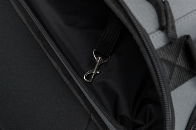 TRIXIE Vliegtuigtas Wings hondentas | Goedgekeurd voor cabine, vormvast EVA & uitneembare waterdichte bodemplaat - Grijs/Blauw - 46x28x23 cm