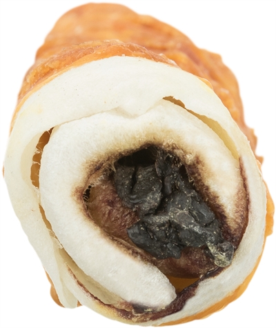 TRIXIE Kauwrol Denta Fun Filled Chicken - Gebitsverzorgend & anti-verveling, glutenvrij - 28 cm 150 g