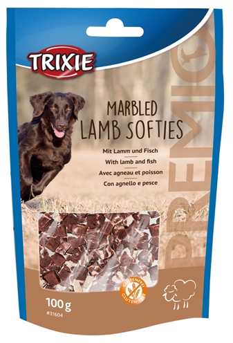 TRIXIE hondenkauwsnack Premio Marbled Lamb Softies 100 gr – Glutenvrij
