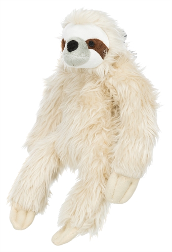 TRIXIE Hondenknuffel Pluche Luiaard - Zonder geluid, zacht polyester met lange ledematen - 35 cm