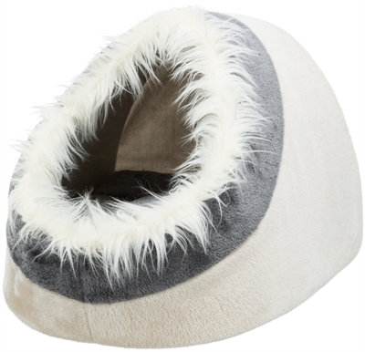 TRIXIE Kattenmand Iglo Minou Beige/Grijs 41×30×50 cm – Origineel & Zacht