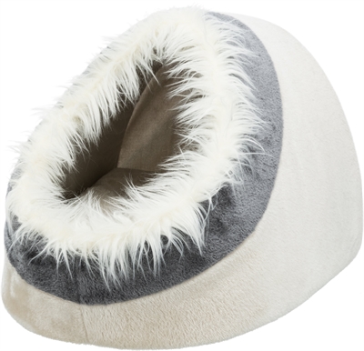 TRIXIE Kattenmand Iglo Minou Beige/Grijs 41×30×50 cm – Origineel & Zacht