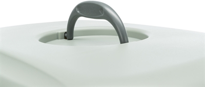 TRIXIE Abfallbehälter Vico mit Haube Anthrazit/Grün 56×40×40 cm - Recycelt