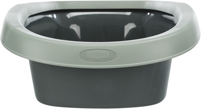 TRIXIE Katzentoilette Carlo aus recyceltem Material Anthrazit/Grau 43×31×14 cm – umweltfreundlich