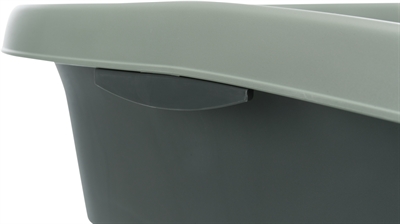 TRIXIE Katzentoilette Carlo aus recyceltem Material Anthrazit/Grau 43×31×14 cm – umweltfreundlich
