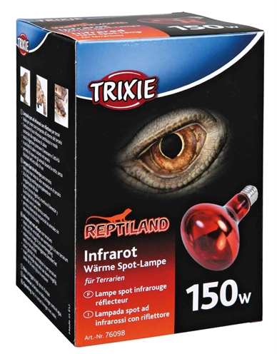 TRIXIE Warmtelamp Reptiland Heatspot Infrarood 150 W E27 - 9,5x9,5x13 cm - 3 stuks
