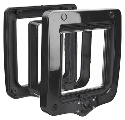 TRIXIE 4-WEG KATTENLUIK ZWART 20X22 CM | Inclusief Tunnelstuk