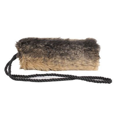 SCHULZE Apporteerdummy Porta Tug zacht pluche met klittenbandsluiting - bruin - 30x12x12 cm