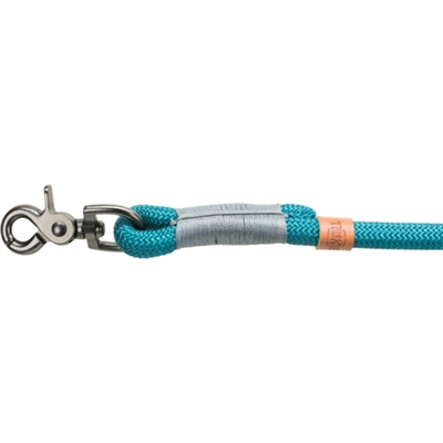 TRIXIE Hondenriem Be Nordic 200×1,3 cm – Petrol / Lichtgrijs