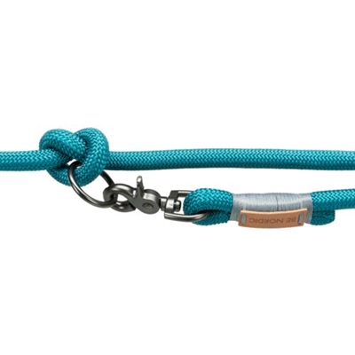 TRIXIE Hondenriem Be Nordic 200×1,3 cm – Petrol / Lichtgrijs