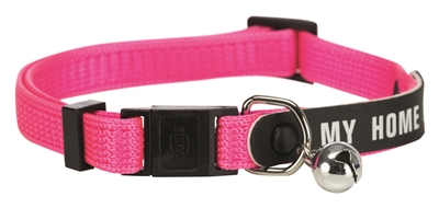TRIXIE Kattenhalsband My Home Adresflap Assorti - Verstelbaar met Belletje