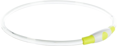 TRIXIE Lichtgevende Halsband USB Oplaadbaar Groen 40×0,8 cm – S-M