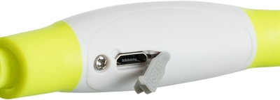 TRIXIE Lichtgevende Halsband USB Oplaadbaar Groen 40×0,8 cm – S-M