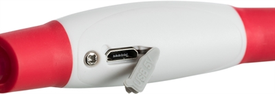 TRIXIE Lichtgevende Halsband USB 40×0,8 cm – Rood