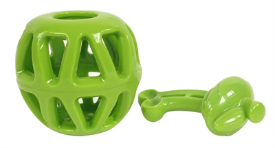 FOFOS hondenvoerbal Fruity Bites appel 11×9×6 cm – flexibel speelgoed