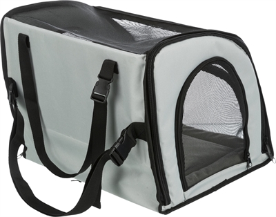TRIXIE Autostoel Hond Grijs / Zwart 44×40×37 cm – Veilig & Inklapbaar