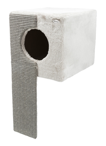 TRIXIE KATTENMAND VOOR KASTEN MET KRABPLANK GRIJS
