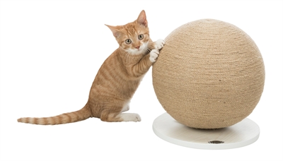 TRIXIE Krabpaal Bal Op Voet Jute/Hout 29×29×31 cm – Modern Design