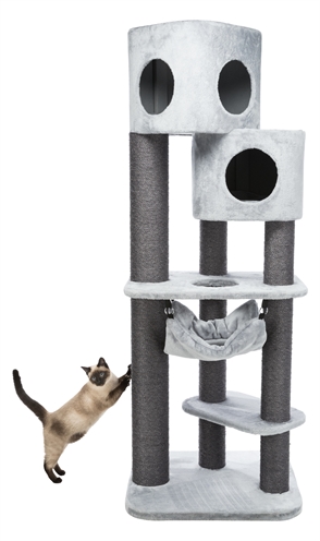 TRIXIE Krabpaal Pirro 65×58×174 cm – Grijs