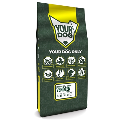 YOURDOG Hondenvoer Grand Basset Griffon Vendéen Senior 12 KG – Rijk aan Buffel