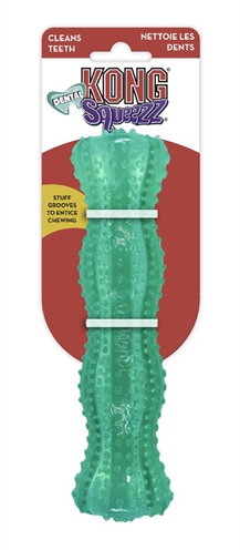 KONG Kauwspeelgoed Squeezz Dental Stick 20,5×5×5 cm – Mintgroen