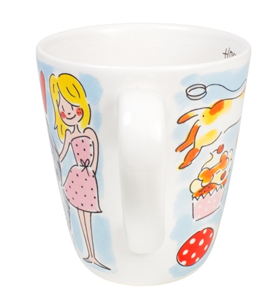 BLOND AMSTERDAM Mok Dog Lover 350 ML 9×9×11 cm – Aardewerk