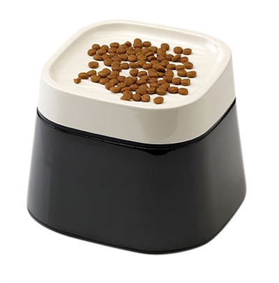 SAVIC voerbak Ergo Cube Crème/Zwart 22×22×16 cm – Ergonomisch