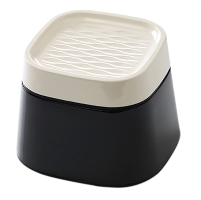 SAVIC Drinkbak Ergo Cube Crème/Zwart 22×22×16 cm – Ergonomisch